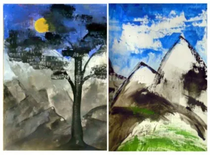 Малювання пейзажу поетапно для дітей 5-6 років (пейзаж гуашшю поетапно) Малювання пейзажу поетапно для дітей 5-6 років