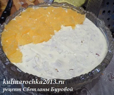 Салат з куркою і апельсинами