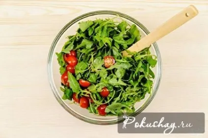 Салат з креветками і помідорами чері - рецепт з фото (черрі) Салат з креветками і помідорами чері - рецепт з фото