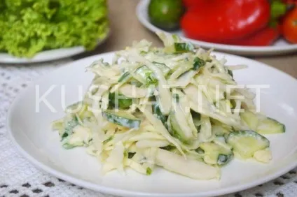 Салат з капусти з редькою і огірком (редькою) Салат з капусти з редькою і огірком