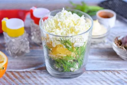 Салат з апельсином, куркою і сиром (салат) Салат з апельсином, куркою і сиром