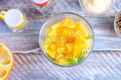 Салат з апельсином, куркою і сиром (салат) Салат з апельсином, куркою і сиром