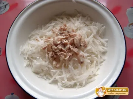 Салат з дайконом і куркою (салат з дайконом і куркою) Салат з дайконом і куркою