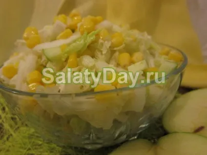 Салат з пекінською капустою і кукурудзою - просте і легке блюдо рецепт з фото і відео (кукурудзою) Салат з пекінською капустою і кукурудзою - просте і легке блюдо рецепт з фото і відео