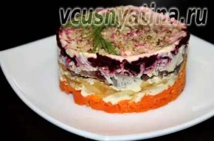 Оселедець під шубою з яблуком і без картоплі (шубою) Оселедець під шубою з яблуком і без картоплі