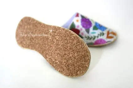 Шиємо витончені тапочки за 30 хвилин - ярмарок майстрів - ручна робота, handmade (листова пробка) Шиємо витончені тапочки за 30 хвилин - ярмарок майстрів - ручна робота, handmade