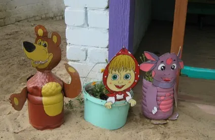 Смішний ведмідь з пластикових пляшок (пластикових) Смішний ведмідь з пластикових пляшок