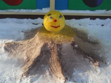 Снігові фігури на нашій ділянці
