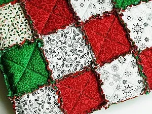 Створюємо клаптевий плед «новорічний» в техніці rag quilt - ярмарок майстрів - ручна робота, handmade