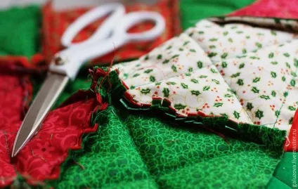 Створюємо клаптевий плед «новорічний» в техніці rag quilt - ярмарок майстрів - ручна робота, handmade