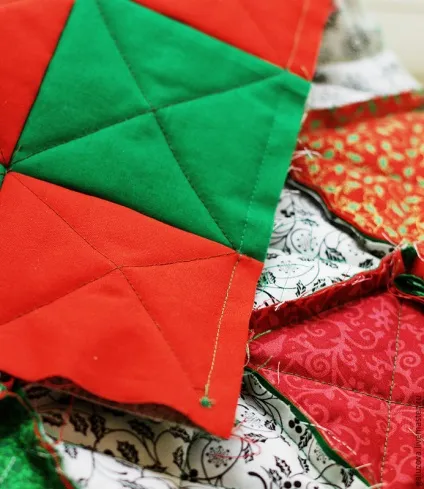 Створюємо клаптевий плед «новорічний» в техніці rag quilt - ярмарок майстрів - ручна робота, handmade
