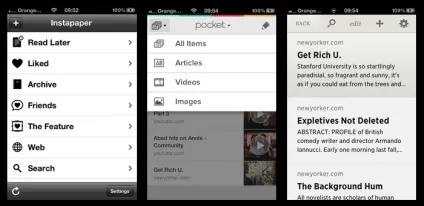 Порівняння instapaper, pocket і readability, огляди, новини (тексту) Порівняння instapaper, pocket і readability, огляди, новини