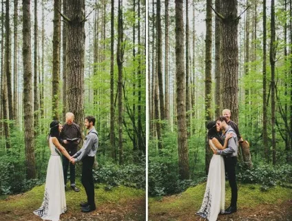 Весільна фотосесія в лісі