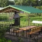 Будуємо своїми руками навіс над мангалом з витяжкою на дачі (витяжкою) Будуємо своїми руками навіс над мангалом з витяжкою на дачі