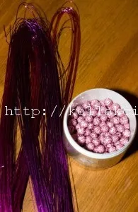 Весільний букет з намистин (руками) Весільний букет з намистин