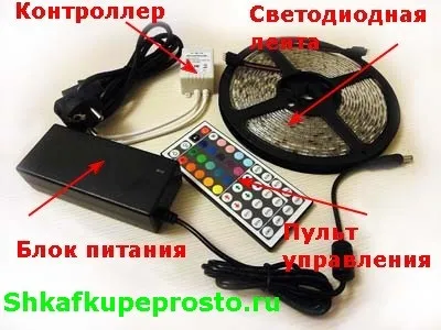 Світлодіодна стрічка для підсвічування меблів (rgb світлодіодна стрічка.) Світлодіодна стрічка для підсвічування меблів