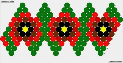 Схеми для обв'язаних намистин 1см (ромашки) Схеми для обв'язаних намистин 1см