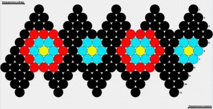 Схеми для обв'язаних намистин 1см (трояндочка) Схеми для обв'язаних намистин 1см