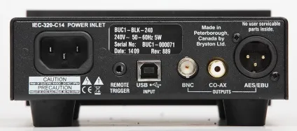 Тест usb-конвертера bryston buc-1