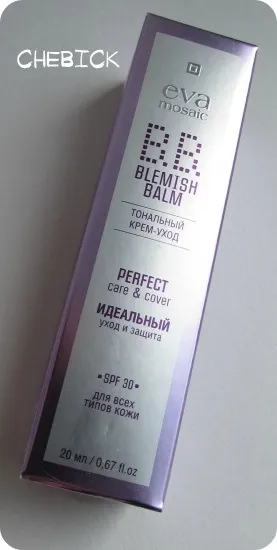 Тональний крем-догляд eva mosaic bb blemish balm perfect care - cover spf30 - відмінний друг на літо