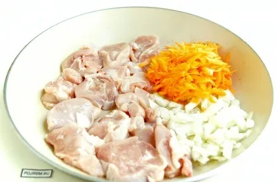 Тушкована курка з овочами - покроковий рецепт з фото як приготувати