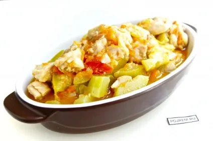 Тушкована курка з овочами - покроковий рецепт з фото як приготувати