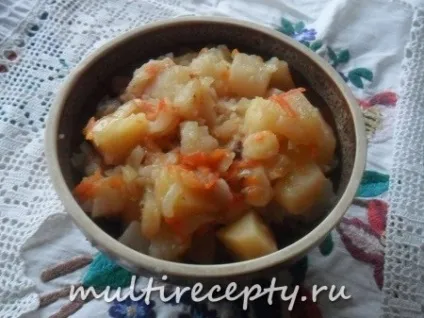 Тушкована картопля з капустою в мультиварці - рецепт з фото (мультиварці) Тушкована картопля з капустою в мультиварці - рецепт з фото