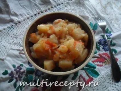 Тушкована картопля з капустою в мультиварці - рецепт з фото (капустою) Тушкована картопля з капустою в мультиварці - рецепт з фото