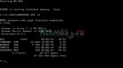 Установка microsoft ms-dos
