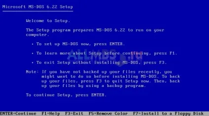 Установка microsoft ms-dos