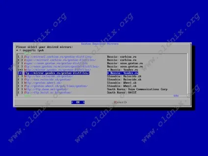 Установка gentoo linux