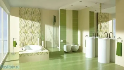 Ванна зеленого кольору