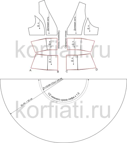 Форма сукні з драпіруванням від Анастасії корфіаті (драпіруванням) Форма сукні з драпіруванням від Анастасії корфіаті
