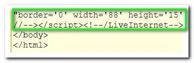 Вставка коду лічильника liveinternet в joomla (коду) Вставка коду лічильника liveinternet в joomla