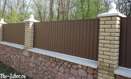 Огорожа з сайдинга під колоду, дерево і камінь своїми руками (сайдингу) Огорожа з сайдинга під колоду, дерево і камінь своїми руками