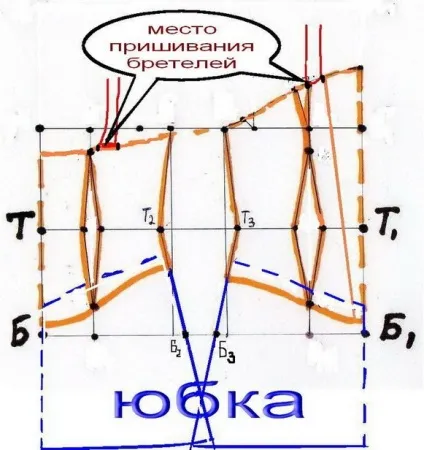 Спідниця - хризантема