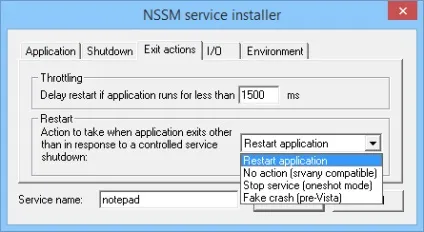 Запуск програми як служби windows (через nssm)