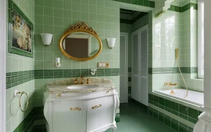 Зелена ванна кімната (44 фото) як красиво оформити приміщення в в зелених тонах, щоб кольором (зелена) Зелена ванна кімната (44 фото) як красиво оформити приміщення в в зелених тонах, щоб кольором