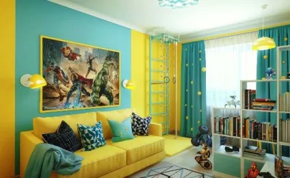 Жовті шпалери особливості використання, поєднання і оформлення кімнат (жовті шпалери для стін) Жовті шпалери особливості використання, поєднання і оформлення кімнат