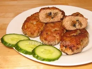 Зрази м'ясні з грибами