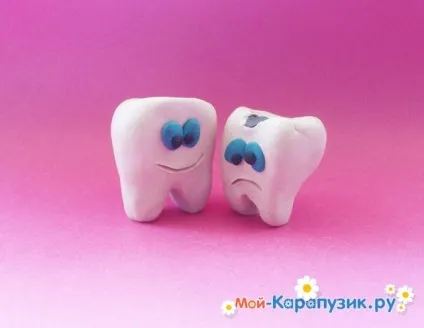 Зуб з пластиліну 1