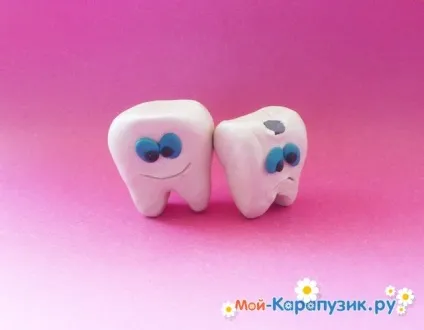 Зуб з пластиліну 1