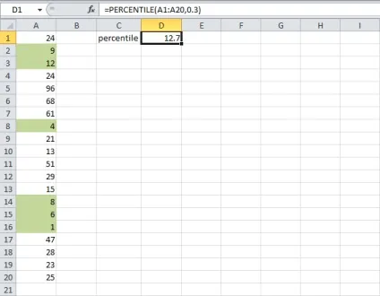 300 Прикладів по excel персентиль і квартиль (Excel повертає значення) 300 Прикладів по excel персентиль і квартиль