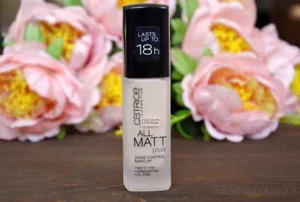 Anna galaxy catrice all matt plus, тональний крем з матуючим ефектом 015 vanilla beige