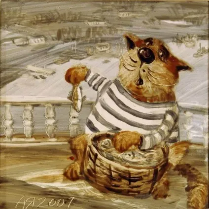 Анатолій Яришкіна малюнки котів (художник анатолій Яришкіна коти) Анатолій Яришкіна малюнки котів