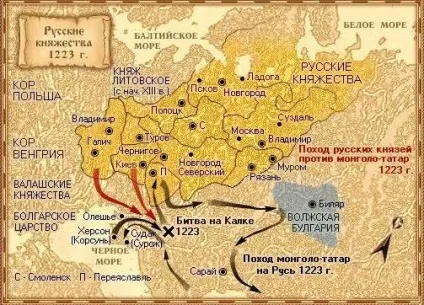 Битва на річці Калці - бій українського війська і монгольського (Калці) Битва на річці Калці - бій українського війська і монгольського