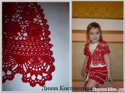 Болеро для дівчинки гачком схеми і опис в'язання цієї дитячої речі