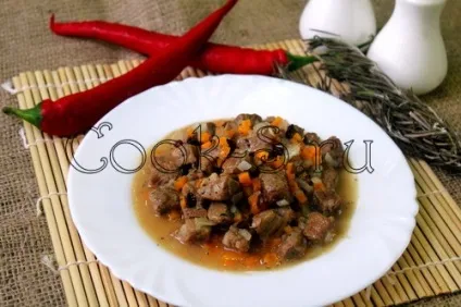 Телятина тушкована - покроковий рецепт з фото, страви з м'яса (телятина) Телятина тушкована - покроковий рецепт з фото, страви з м'яса