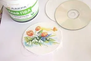 Декупаж на тканині, канві, пластиці і картоні (фото і відео) (пластику) Декупаж на тканині, канві, пластиці і картоні (фото і відео)