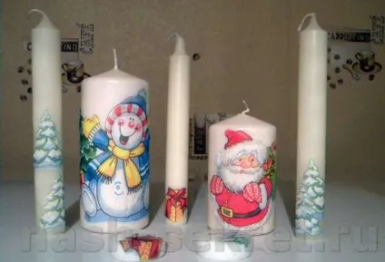 Декупаж свічок - фото-майстер-клас для початківців (декупаж) Декупаж свічок - фото-майстер-клас для початківців